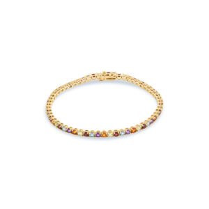 Multiple Semi Precious Gems studded Tennis Bracelet