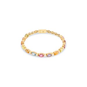 Multiple Semi Precious Gems studded  Tennis Bracelet