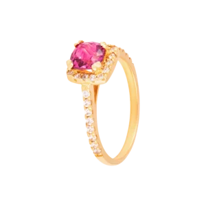 Ruby and diamond Studded Ring